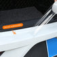 Clear protective film being applied to a car window with 'Almost undetectable' text.