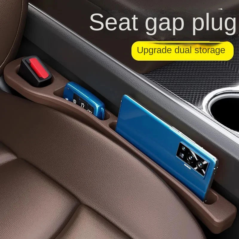 Seat gap storage box for car